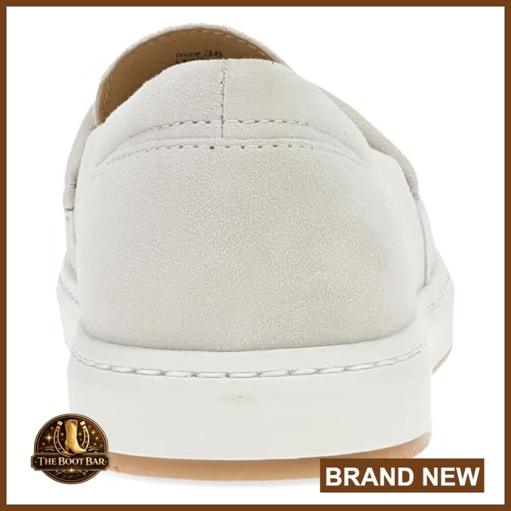 Leather Loafer Sneakers Slip-Resistant Lightweight Everyday Active Shoes - Picture 6 of 7